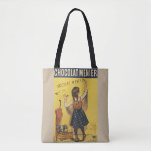 Bolsa Tote Cartaz Francês Vintage Chocolat Menier Arte Bouiss