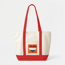 Bolsa Tote Cartaz holandês sobre o elemento Orange