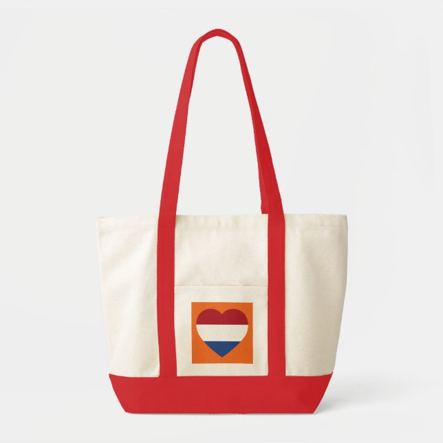 Bolsa Tote Cartaz holandês sobre o elemento Orange (Frente)