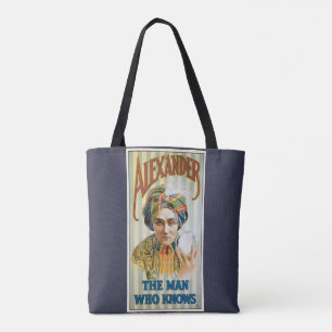 Bolsa Tote Cartaz Mágico Vintage, Alexander, o Homem que Sabe