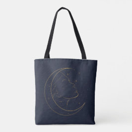 Bolsa Tote Cartaz Personalizado de Linha Artística Feminina