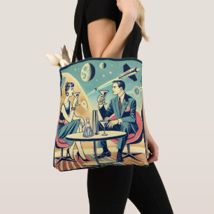 Bolsa Tote Cartazes de Viagens Espaciais da Tripulação de Voo
