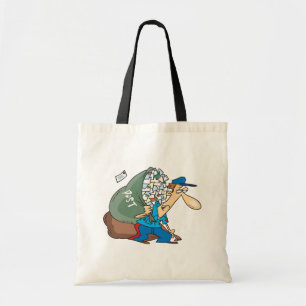 Bolsa Tote Carteiro que leva um grande saco