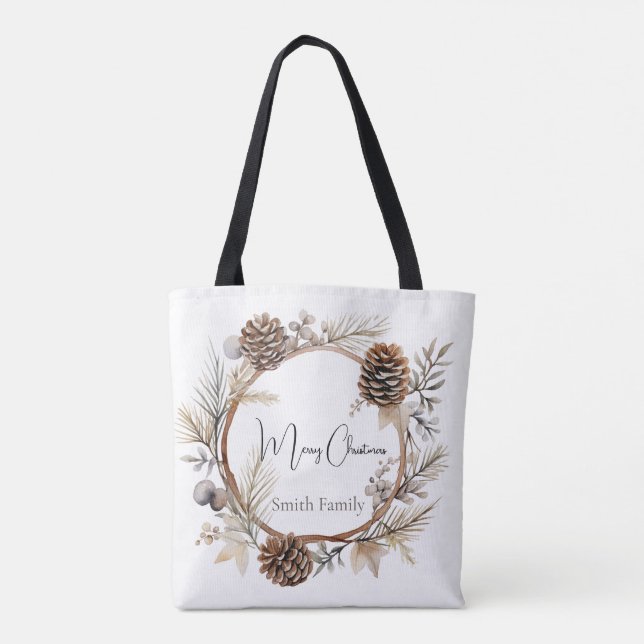 Bolsa Tote Cartões de natal (Verso)