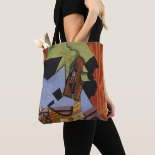 Bolsa Tote Cartões do violino e de jogo em uma mesa