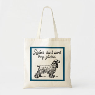 Bolsa Tote Cartografia de Cocker Spaniel com Piada de Pet Eng