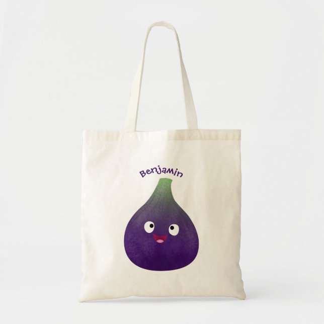 Bolsa Tote Cartografia de fruta roxa e giro, bonita (Frente)