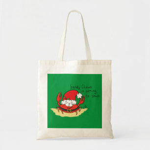 Bolsa Tote Cartografia de Papais noeis Feriados Engraçados de