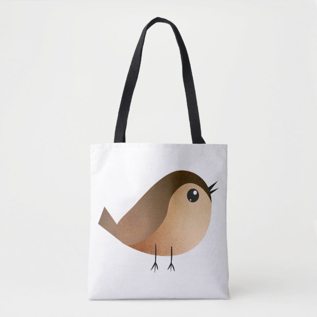 Bolsa Tote Cartografia de Pássaro Sparrow (Frente)