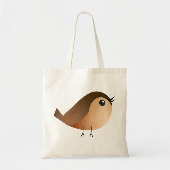 Bolsa Tote Cartografia de Pássaro Sparrow (Frente)