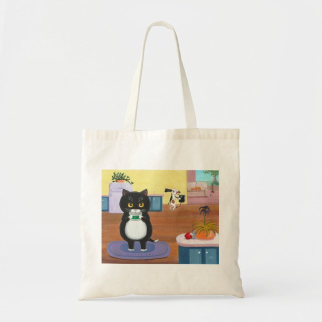 Bolsa Tote Cartografia Engraçado de Cachorro (Frente)