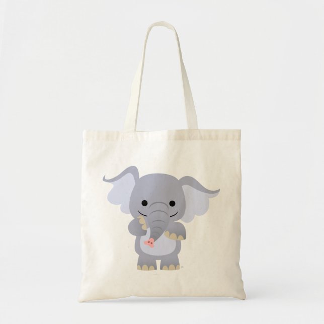 Bolsa Tote Cartoon Elefant Bag Feliz (Frente)