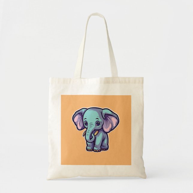BOLSA TOTE CARTOON ELEPHANT (Frente)