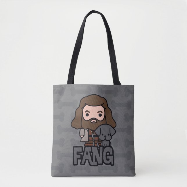 Bolsa Tote Cartoon Hagrid e Fang Character Art (Frente)