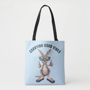 Bolsa Tote Cartoon Kangaroo