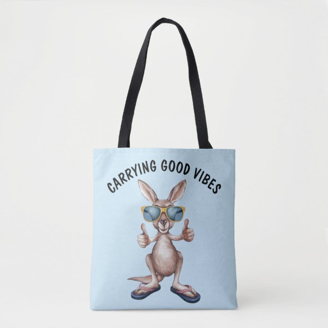 Bolsa Tote Cartoon Kangaroo (Frente)
