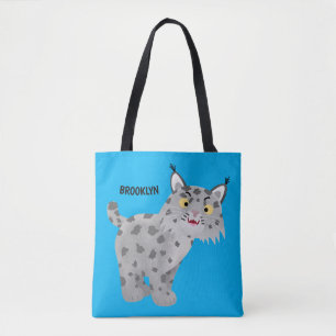 Bolsa Tote Cartoon lince lince de lince