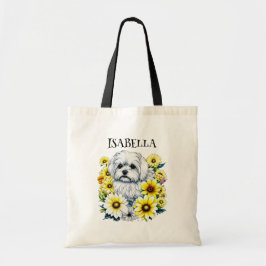 Bolsa Tote Cartoon personalizado em maltês