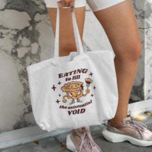 Bolsa Tote Cartoon Pie Funny Quote Tote Bag