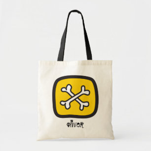 Bolsa Tote Cartoon Pirate Skull & Bone Kid's Festa de Hallowe