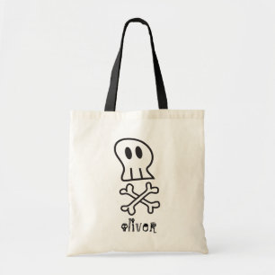 Bolsa Tote Cartoon Pirate Skull & Bone Kid's Festa de Hallowe