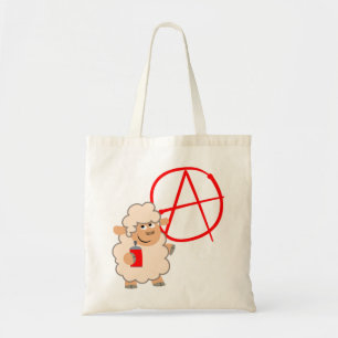 Bolsa Tote Cartoon Rebelde Bonito Cartoon Sheep Bag
