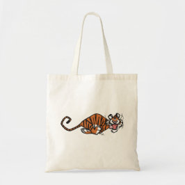 Bolsa Tote Cartoon Running Tiger