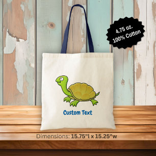 Bolsa Tote Cartoon Turtle Tote Bag