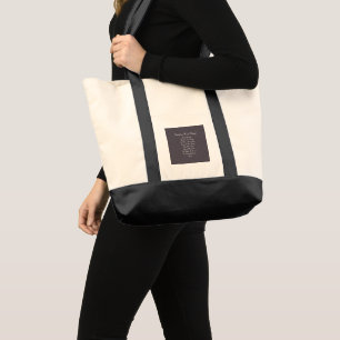 Bolsa Tote Carvão de Prece de Anjo Guardião