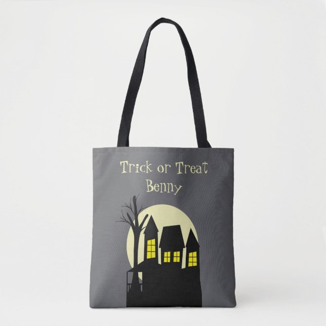 Bolsa Tote Casa Assombrada Assustadora (Frente)