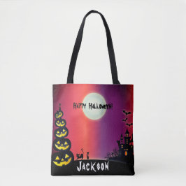 Bolsa Tote Casa Assombrada de Halloween Assustadora