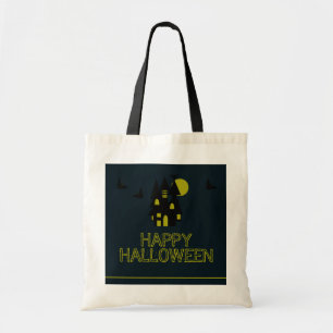 Bolsa Tote Casa Assombrada, Feliz Halloween