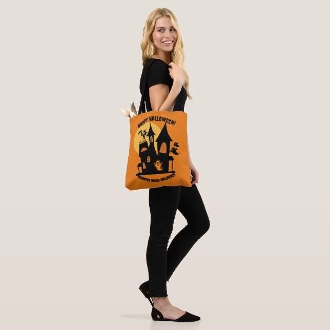 Bolsa Tote Casa Assombrada Halloween  (No(a) Modelo)