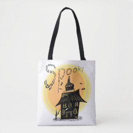 Bolsa Tote Casa Assombrada Halloween Sinistro 