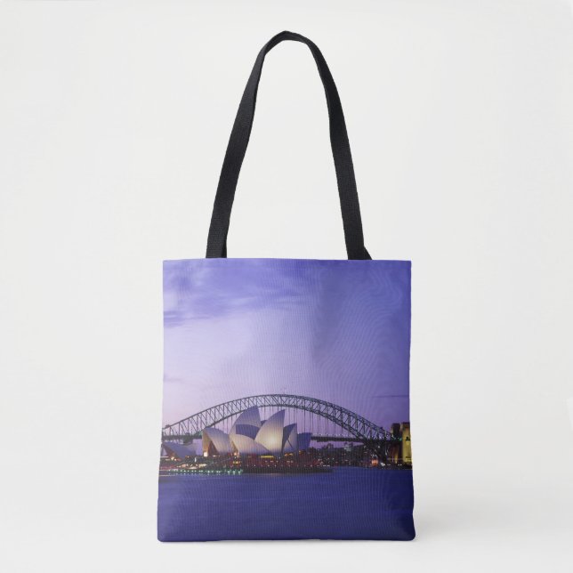 Bolsa Tote Casa da Ópera de Sydney e Porto, Nova Gales 2 (Frente)