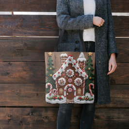 Bolsa Tote Casa de Biscoito de Natal