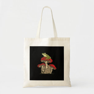 Bolsa Tote Casa de Cogumelo de Sapo Charm Clássico Cottagecor