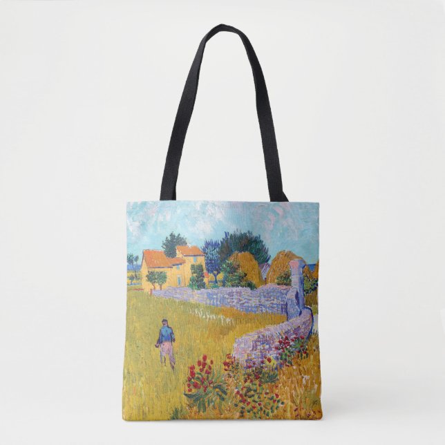 Bolsa Tote Casa de Fazenda em Provence, Van Gogh (Frente)