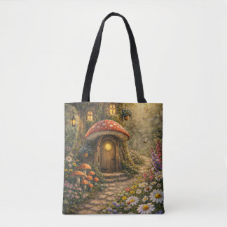 Bolsa Tote Casa de madeira caprichosa