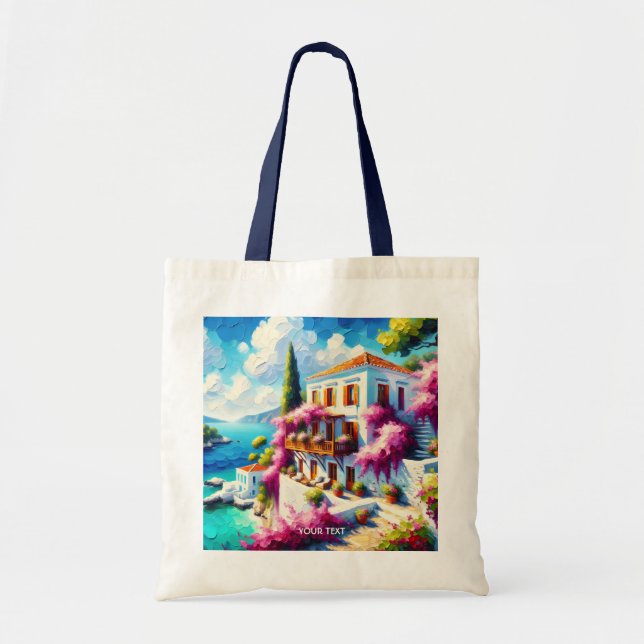 Bolsa Tote Casa de Vila do Mar Fantasia Fofa (Frente)