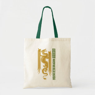 Bolsa Tote Casa do Dragão Ano Novo Dourado e Verde 恭 喜 發 財