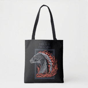 Bolsa Tote CASA DO DRAGÃO Perfil do dragão nas chamas