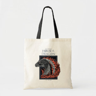 Bolsa Tote CASA DO DRAGÃO Perfil do dragão nas chamas