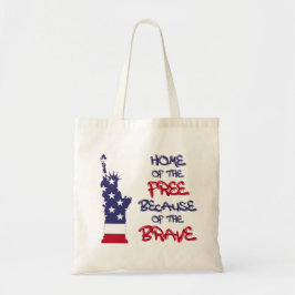 Bolsa Tote Casa dos livres por causa do sinal corajoso