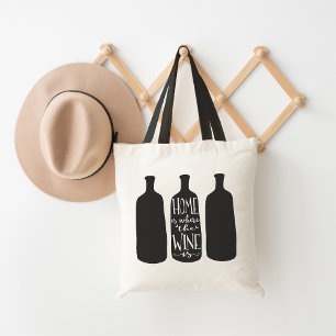 Bolsa Tote Casa É Onde Está O Vinho