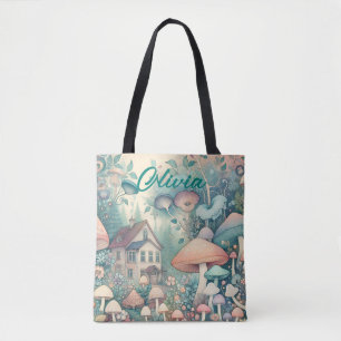 Bolsa Tote Casa Encantadora Personalizada do Núcleo da Aldeia