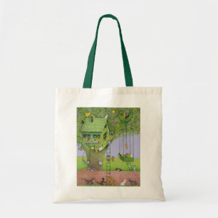 Bolsa Tote Casa na árvore do gato