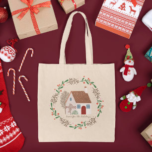 Bolsa Tote Casa para Comprar Natal de Férias