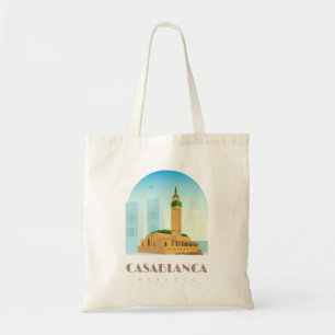 Bolsa Tote Casablanca cidade de morocco Skyline