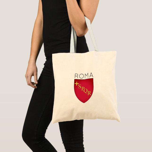 Bolsa Tote Casaco de Armas da cidade de Roma, Itália (Frente (produto))